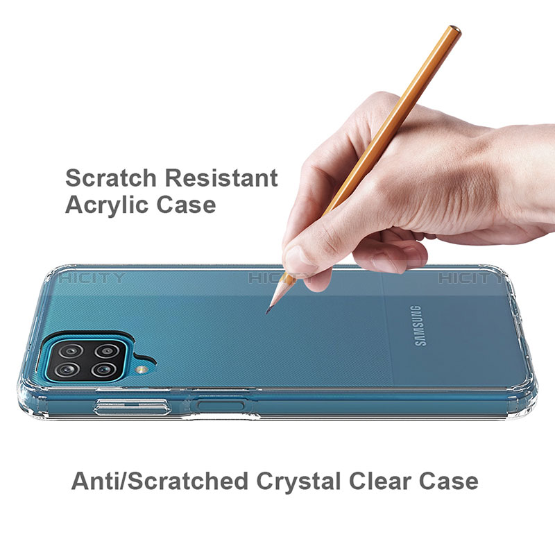 Custodia Silicone Trasparente Laterale 360 Gradi Cover ZJ5 per Samsung Galaxy A12 Nacho