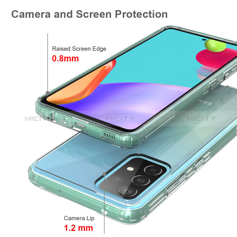 Custodia Silicone Trasparente Laterale 360 Gradi Cover ZJ5 per Samsung Galaxy A52s 5G
