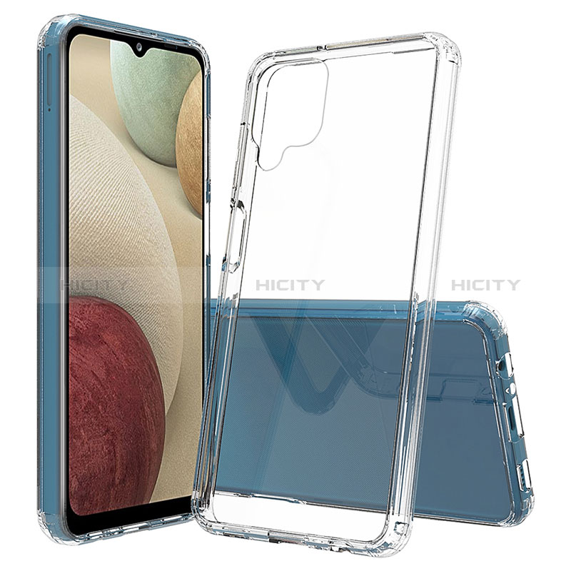 Custodia Silicone Trasparente Laterale 360 Gradi Cover ZJ5 per Samsung Galaxy F12