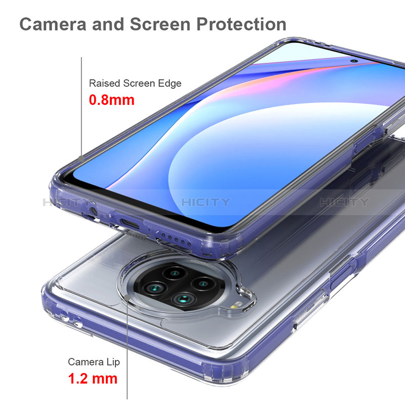 Custodia Silicone Trasparente Laterale 360 Gradi Cover ZJ5 per Xiaomi Mi 10i 5G