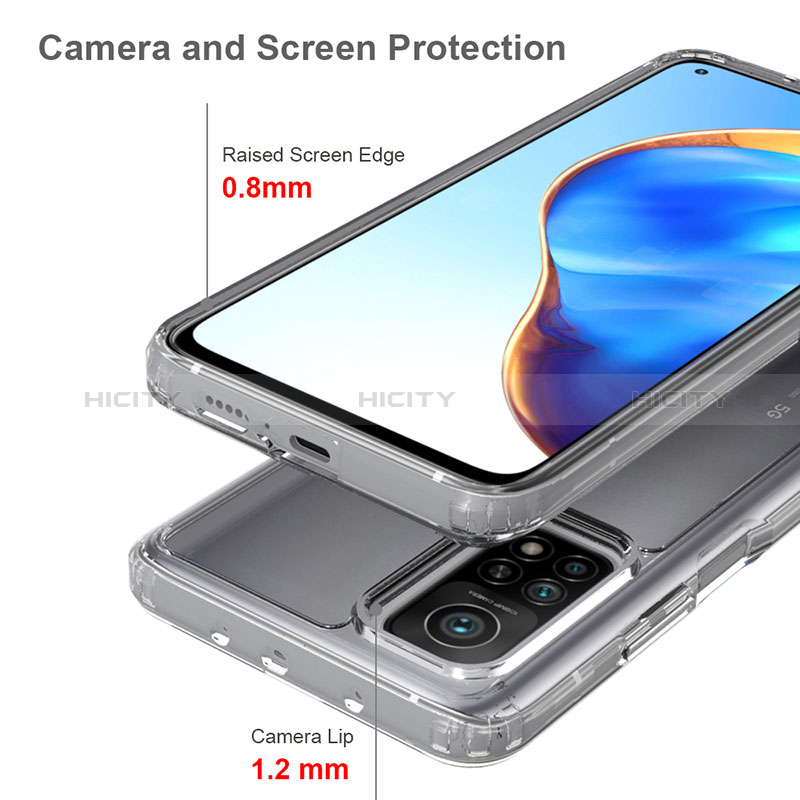 Custodia Silicone Trasparente Laterale 360 Gradi Cover ZJ5 per Xiaomi Mi 10T 5G