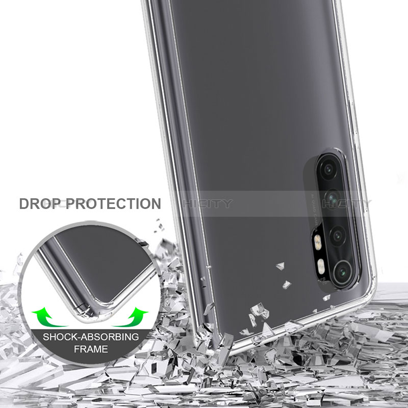 Custodia Silicone Trasparente Laterale 360 Gradi Cover ZJ5 per Xiaomi Mi Note 10 Lite
