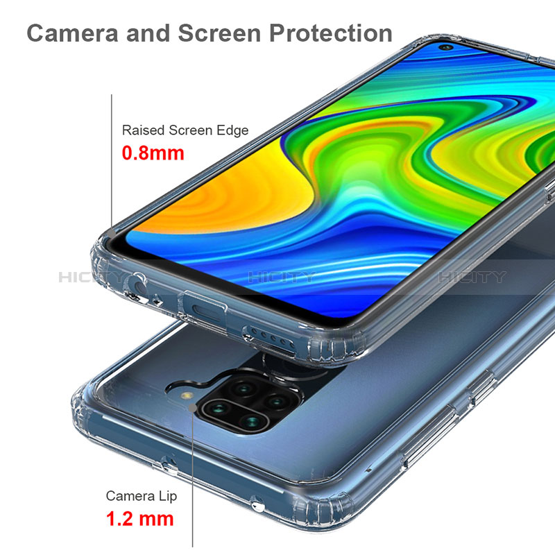 Custodia Silicone Trasparente Laterale 360 Gradi Cover ZJ5 per Xiaomi Redmi 10X 4G