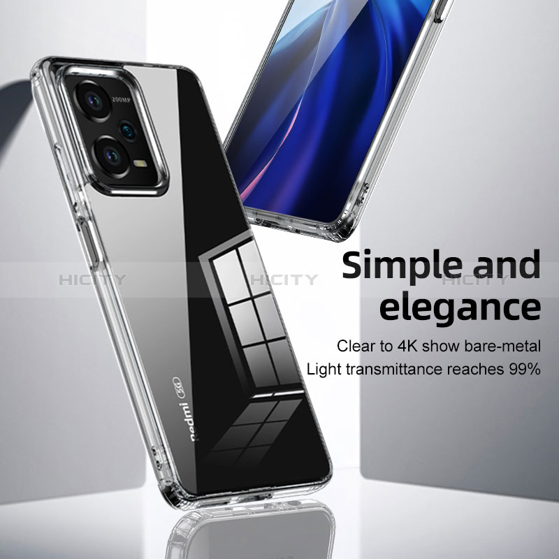 Custodia Silicone Trasparente Laterale 360 Gradi Cover ZJ5 per Xiaomi Redmi Note 12 Pro 5G