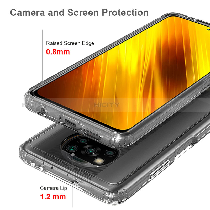 Custodia Silicone Trasparente Laterale 360 Gradi Cover ZJ6 per Xiaomi Poco X3 Pro