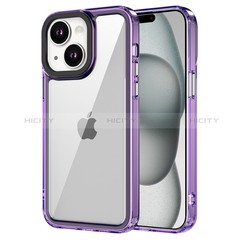 Custodia Silicone Trasparente Laterale Cover AC1 per Apple iPhone 13