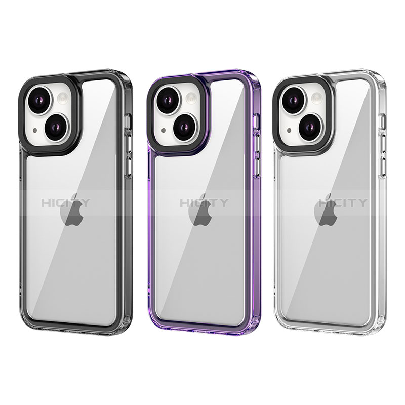 Custodia Silicone Trasparente Laterale Cover AC1 per Apple iPhone 13