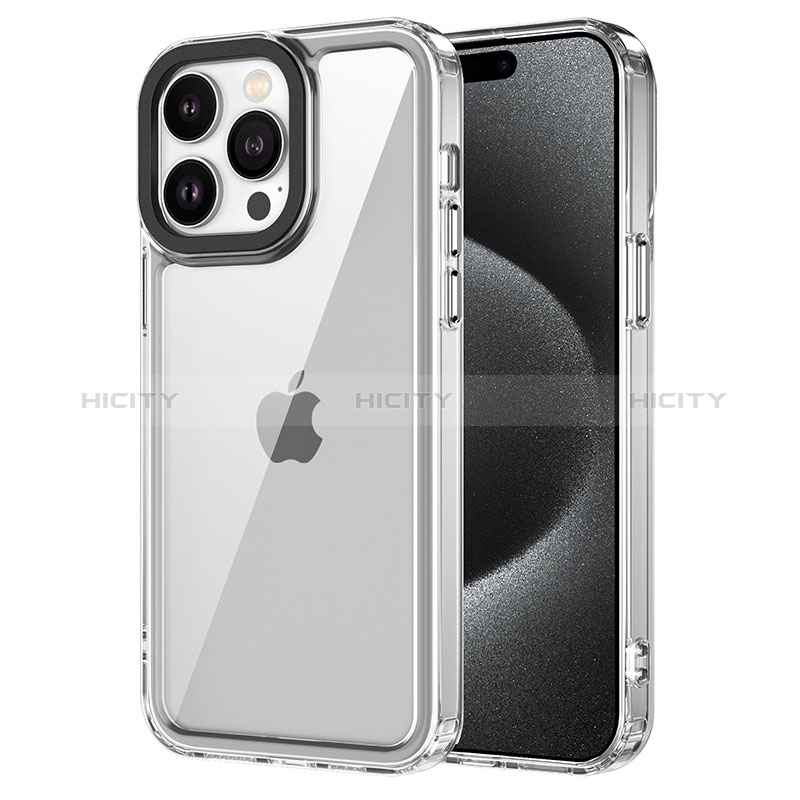 Custodia Silicone Trasparente Laterale Cover AC1 per Apple iPhone 13 Pro Max