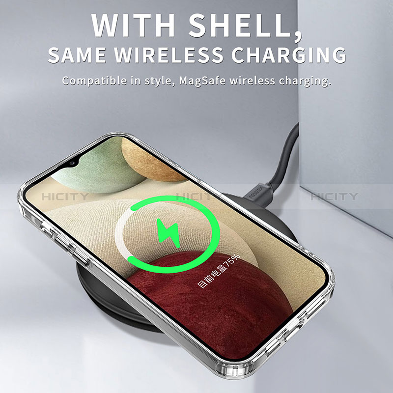 Custodia Silicone Trasparente Laterale Cover AC1 per Samsung Galaxy M12