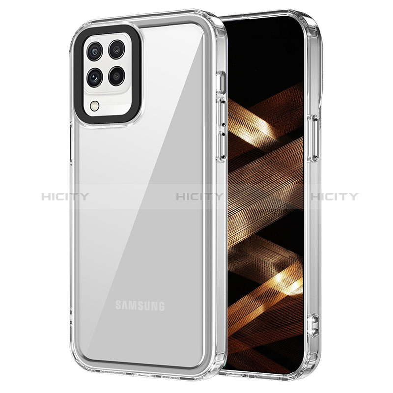 Custodia Silicone Trasparente Laterale Cover AC1 per Samsung Galaxy M32 4G Chiaro