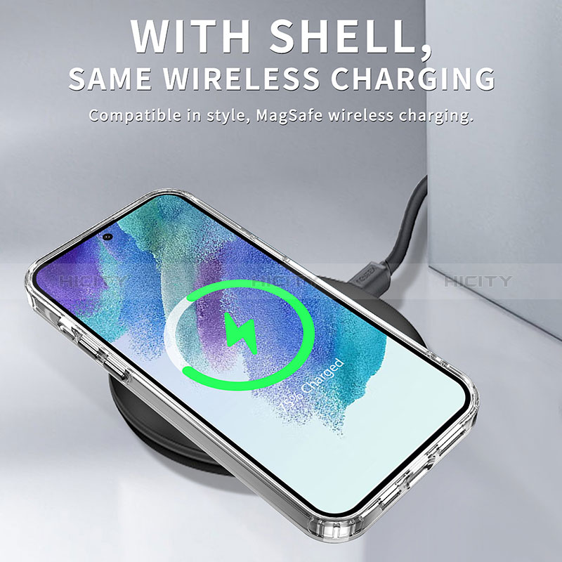 Custodia Silicone Trasparente Laterale Cover AC1 per Samsung Galaxy S21 FE 5G