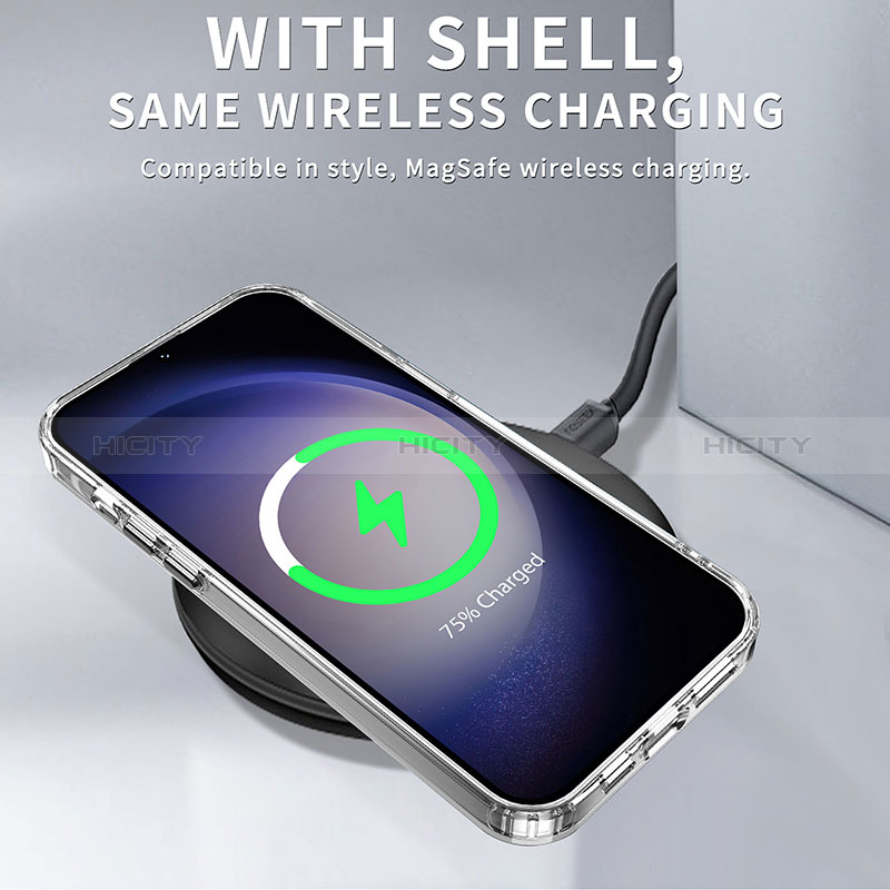 Custodia Silicone Trasparente Laterale Cover AC1 per Samsung Galaxy S22 5G