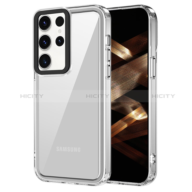 Custodia Silicone Trasparente Laterale Cover AC1 per Samsung Galaxy S22 Ultra 5G