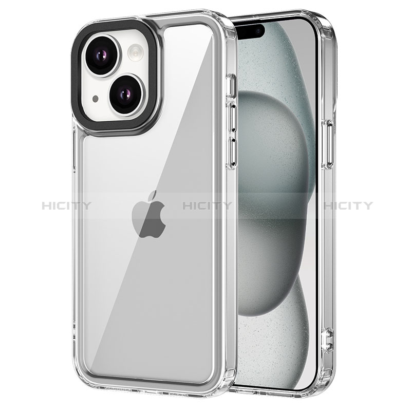 Custodia Silicone Trasparente Laterale Cover AC2 per Apple iPhone 14 Plus Chiaro