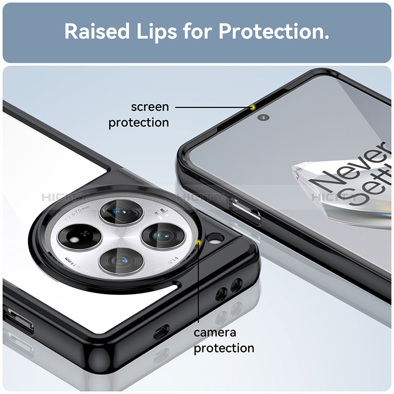 Custodia Silicone Trasparente Laterale Cover J01S per OnePlus Ace 3 5G
