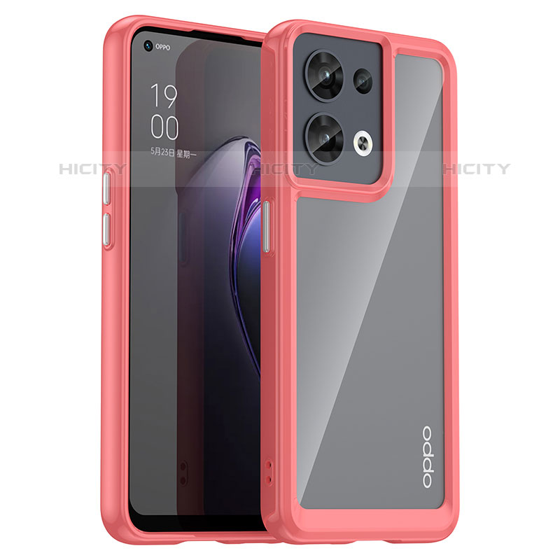 Custodia Silicone Trasparente Laterale Cover J01S per Oppo Reno8 5G