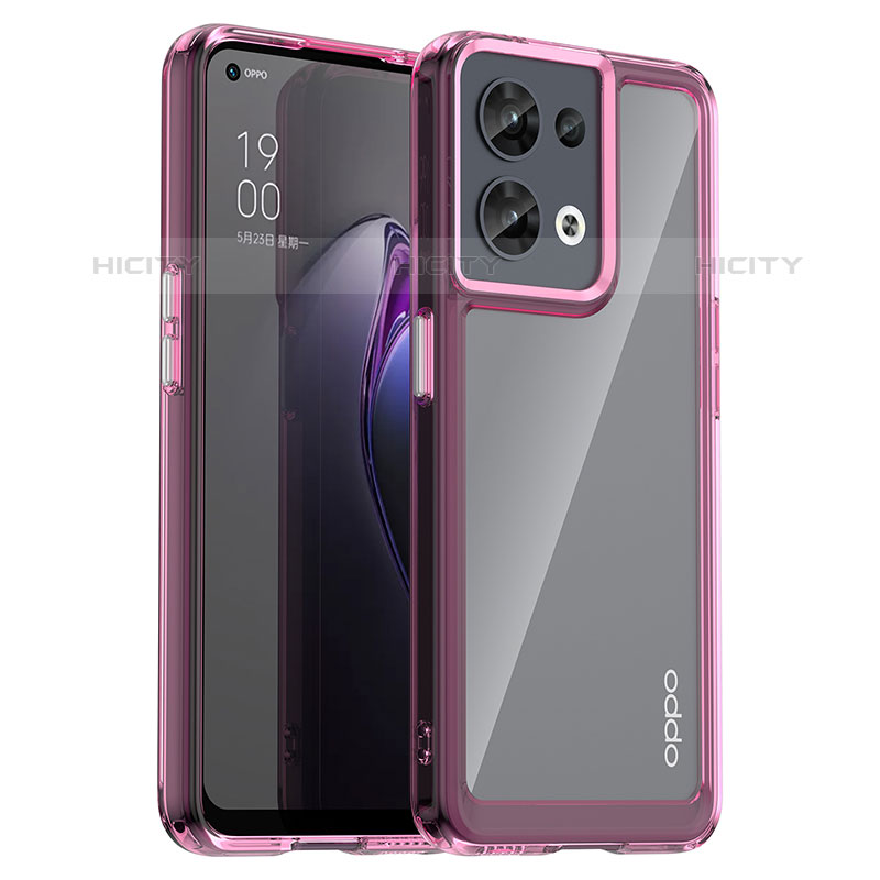 Custodia Silicone Trasparente Laterale Cover J01S per Oppo Reno8 5G