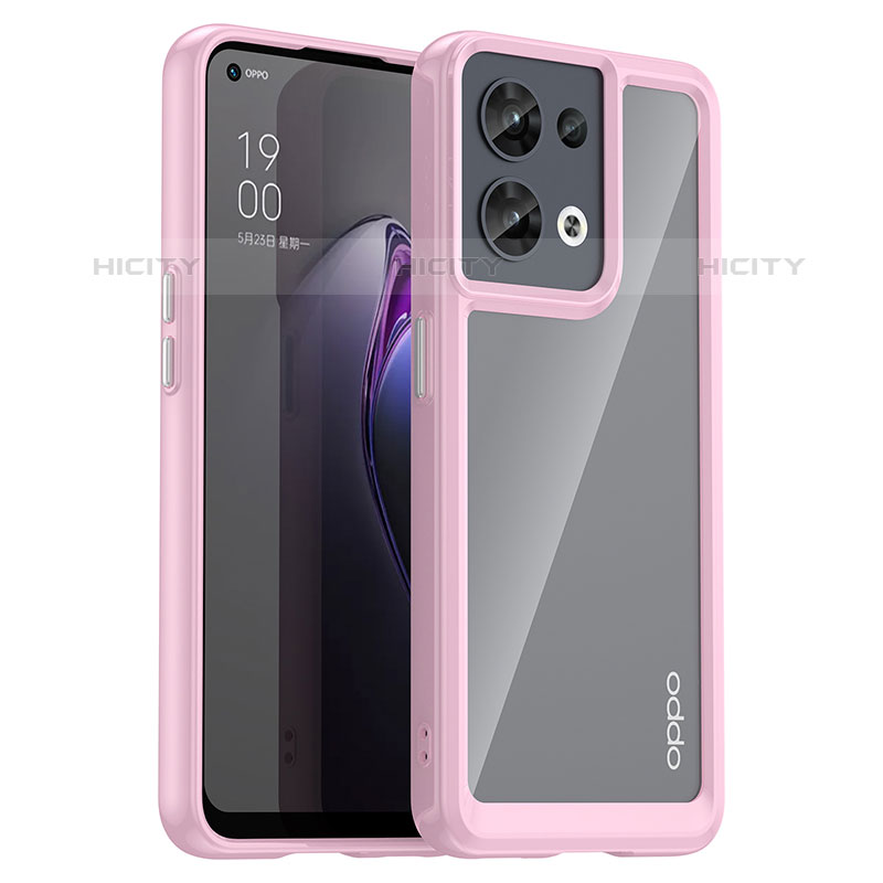 Custodia Silicone Trasparente Laterale Cover J01S per Oppo Reno8 5G