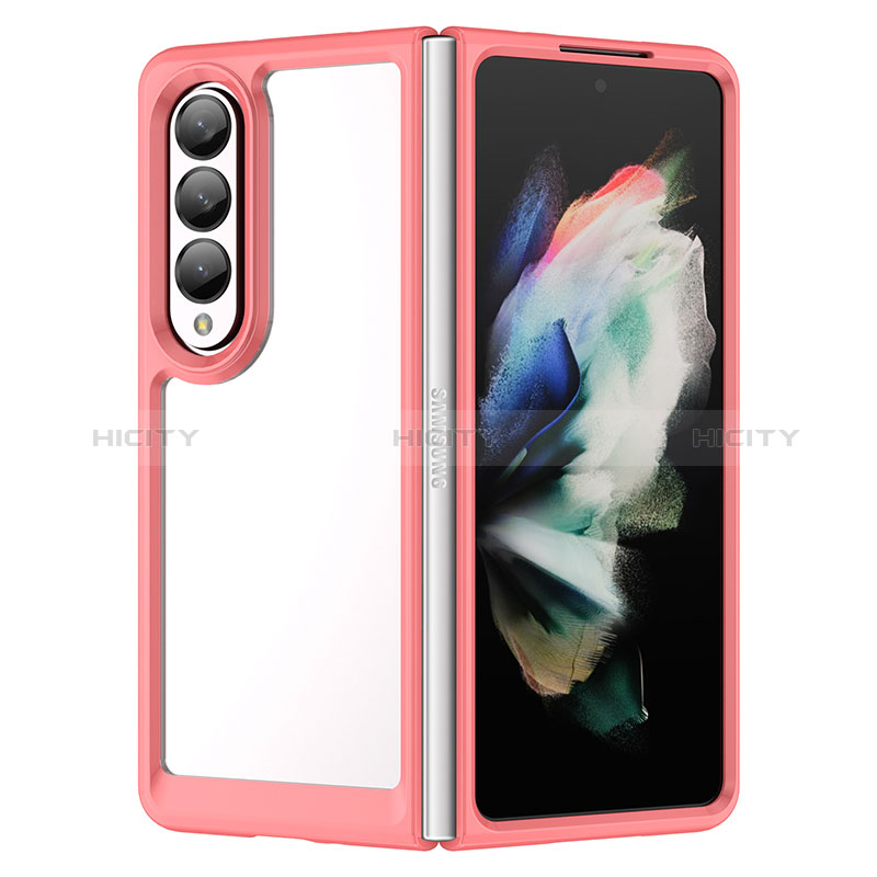 Custodia Silicone Trasparente Laterale Cover J01S per Samsung Galaxy Z Fold3 5G