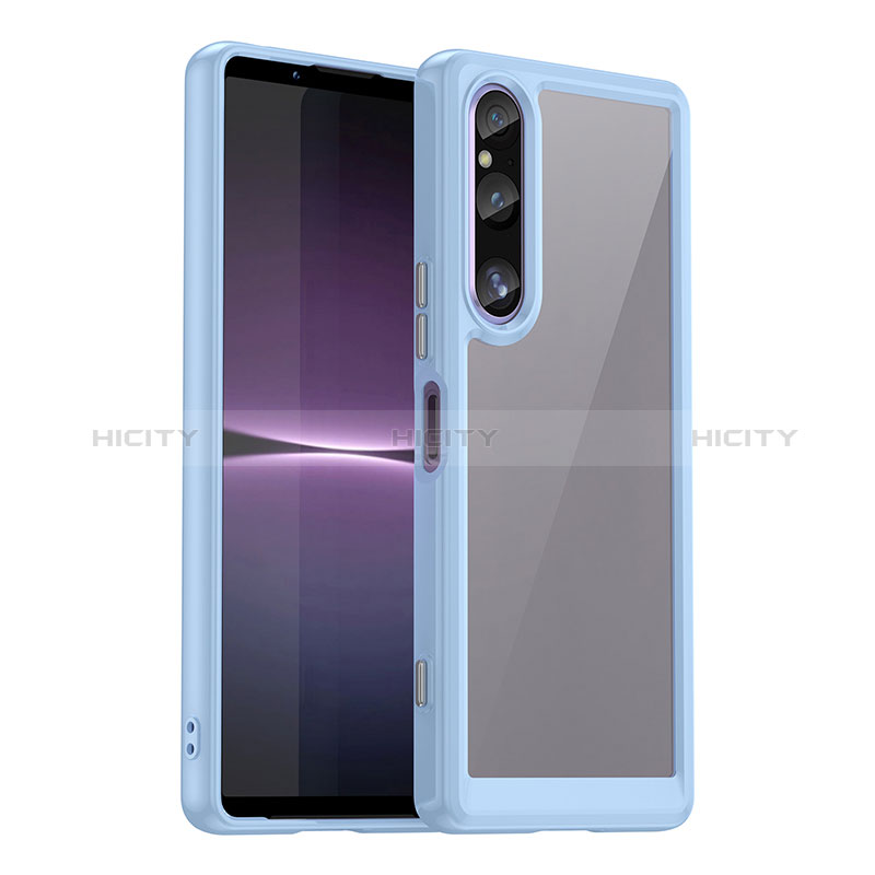 Custodia Silicone Trasparente Laterale Cover J01S per Sony Xperia 1 V