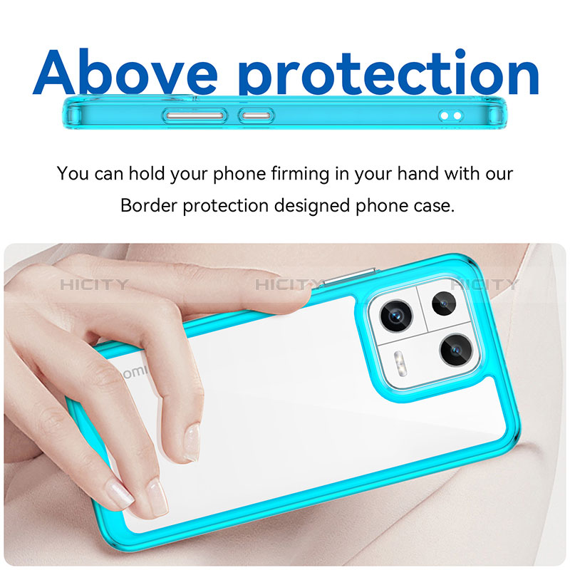 Custodia Silicone Trasparente Laterale Cover J01S per Xiaomi Mi 13 5G