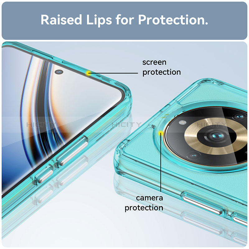 Custodia Silicone Trasparente Laterale Cover J02S per Realme 11 Pro+ Plus 5G