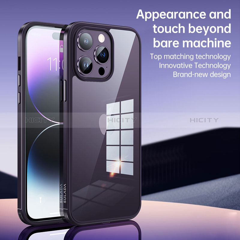 Custodia Silicone Trasparente Laterale Cover LD1 per Apple iPhone 14 Pro Max