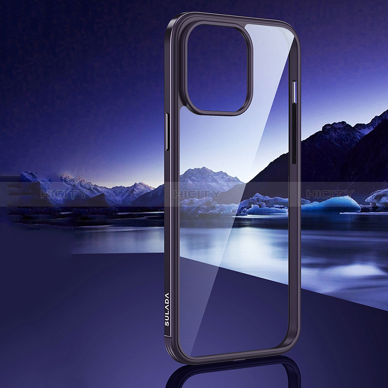 Custodia Silicone Trasparente Laterale Cover LD1 per Apple iPhone 14 Pro Max