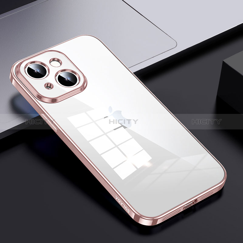 Custodia Silicone Trasparente Laterale Cover LD2 per Apple iPhone 13