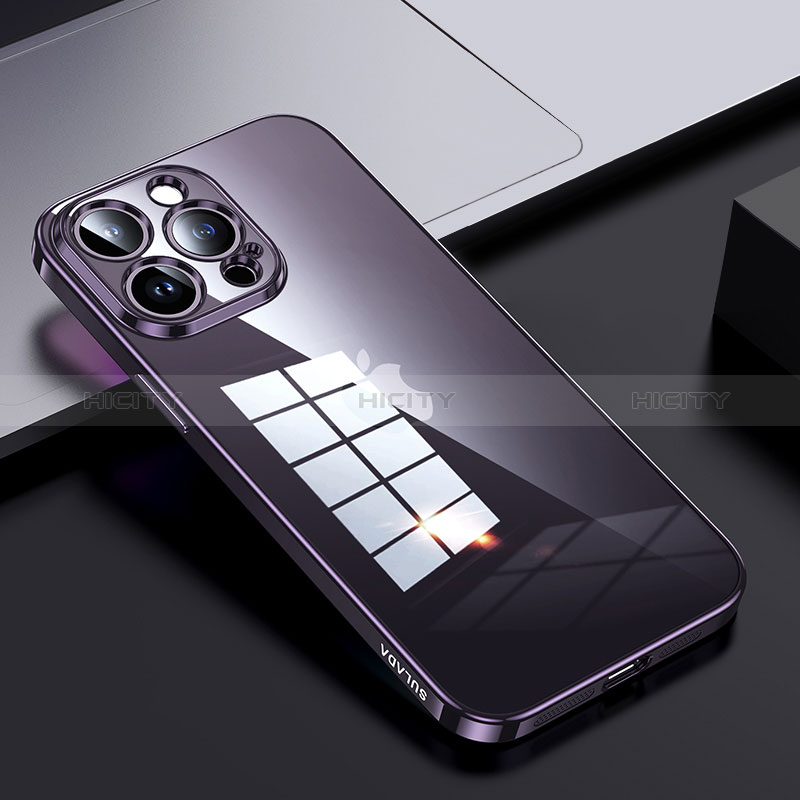 Custodia Silicone Trasparente Laterale Cover LD2 per Apple iPhone 13 Pro Max