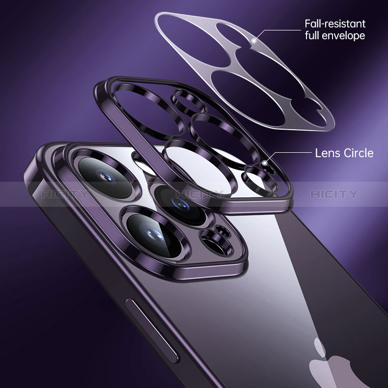 Custodia Silicone Trasparente Laterale Cover LD2 per Apple iPhone 14 Pro
