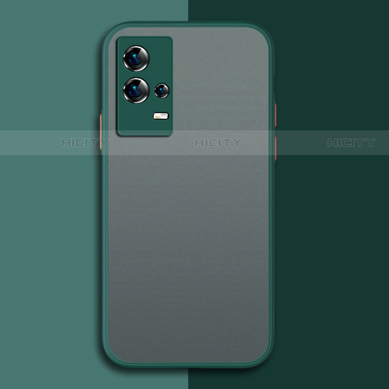 Custodia Silicone Trasparente Laterale Cover M01 per Vivo iQOO 8 5G Verde