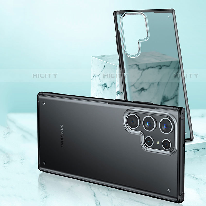 Custodia Silicone Trasparente Laterale Cover M02 per Samsung Galaxy S21 Ultra 5G