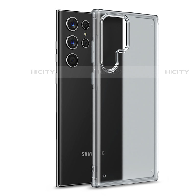 Custodia Silicone Trasparente Laterale Cover M02 per Samsung Galaxy S22 Ultra 5G