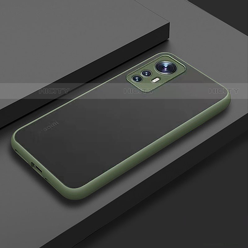 Custodia Silicone Trasparente Laterale Cover M02 per Xiaomi Mi 12X 5G Verde Pastello