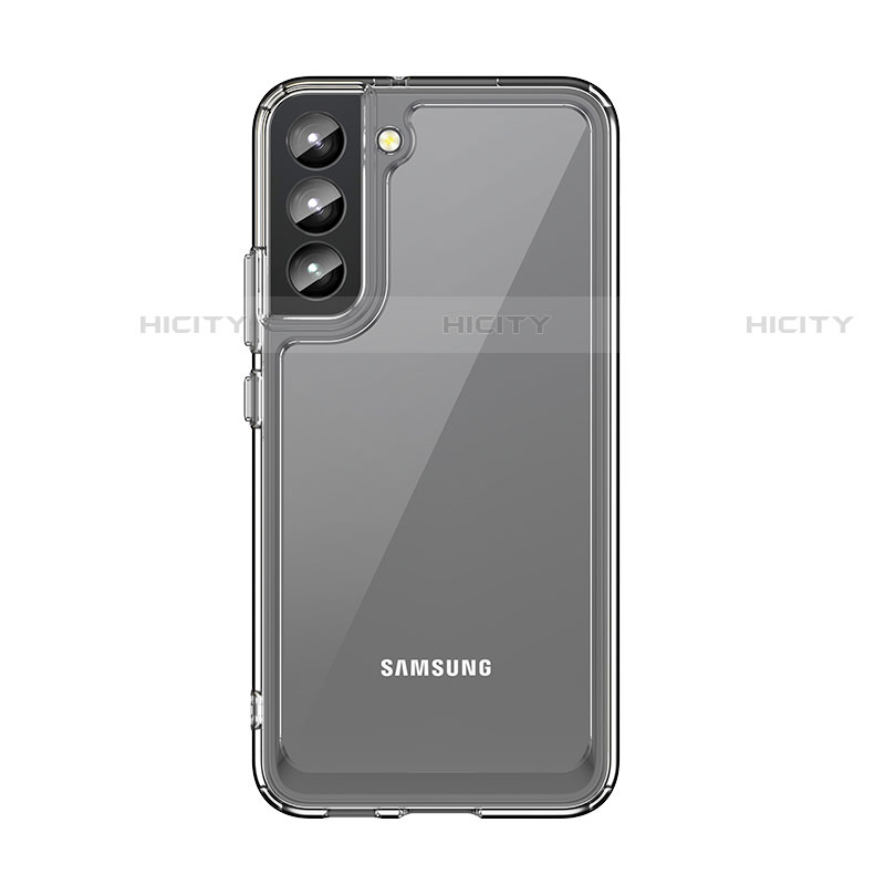 Custodia Silicone Trasparente Laterale Cover M03 per Samsung Galaxy S21 Plus 5G Chiaro