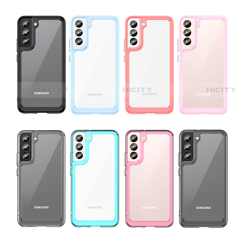 Custodia Silicone Trasparente Laterale Cover M03 per Samsung Galaxy S22 5G