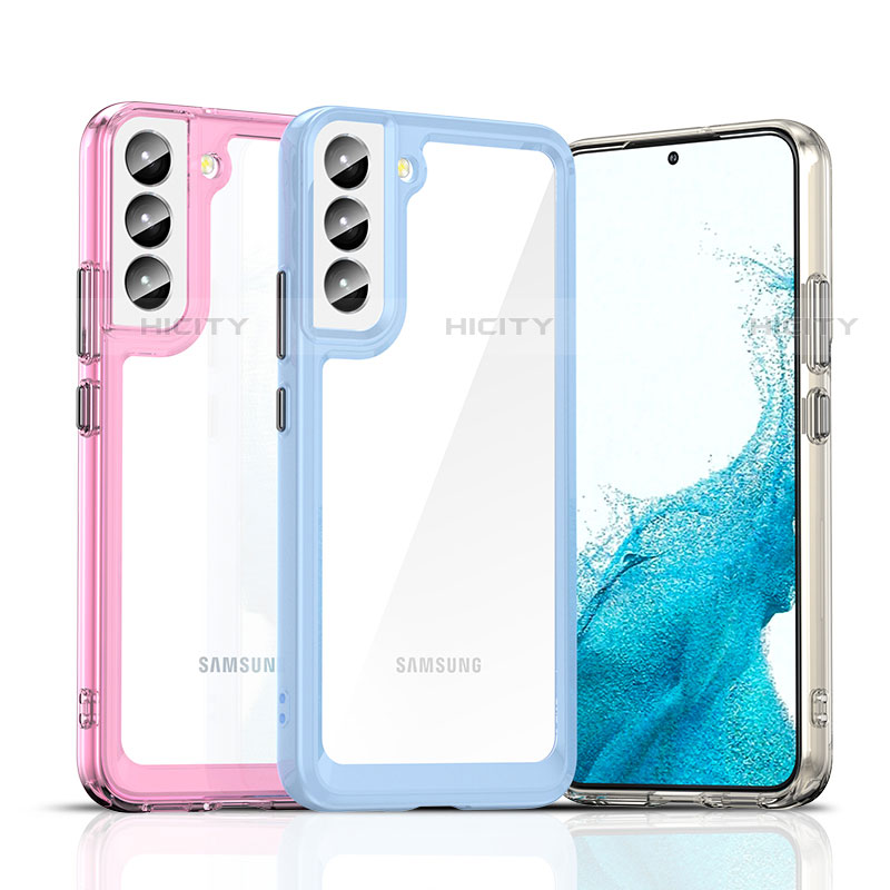 Custodia Silicone Trasparente Laterale Cover M03 per Samsung Galaxy S22 5G