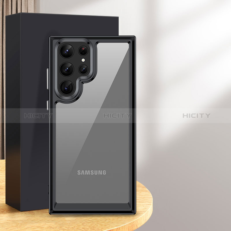 Custodia Silicone Trasparente Laterale Cover M03 per Samsung Galaxy S24 Ultra 5G