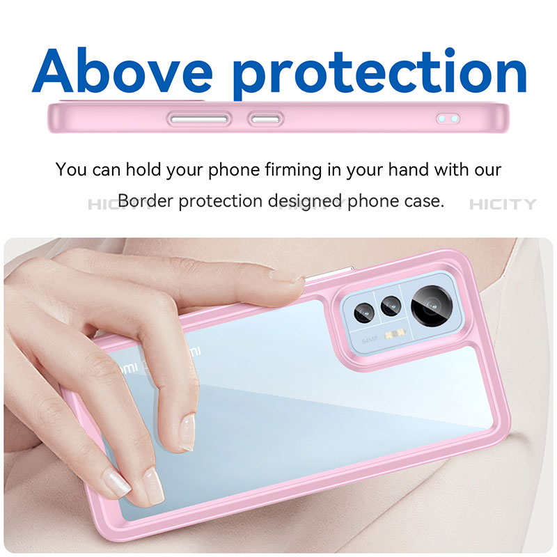 Custodia Silicone Trasparente Laterale Cover M06 per Xiaomi Mi 12S 5G