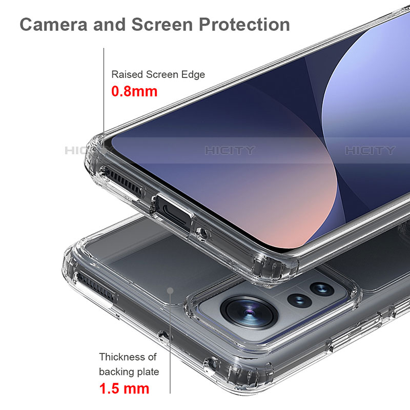 Custodia Silicone Trasparente Laterale Cover M07 per Xiaomi Mi 12 Pro 5G