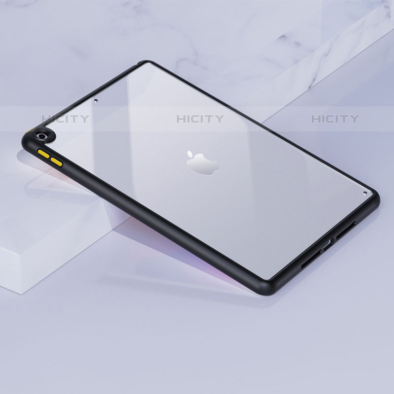 Custodia Silicone Trasparente Laterale Cover per Apple iPad 10.2 (2020) Nero