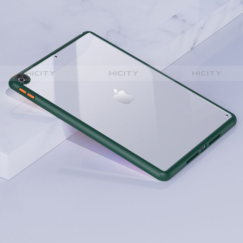 Custodia Silicone Trasparente Laterale Cover per Apple iPad 10.2 (2020) Verde