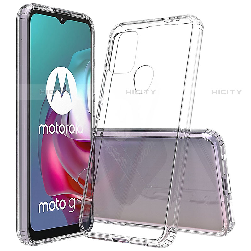 Custodia Silicone Trasparente Laterale Cover per Motorola Moto G10 Power Chiaro