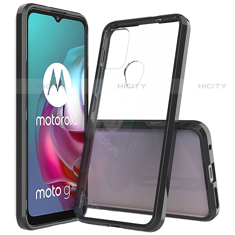 Custodia Silicone Trasparente Laterale Cover per Motorola Moto G30