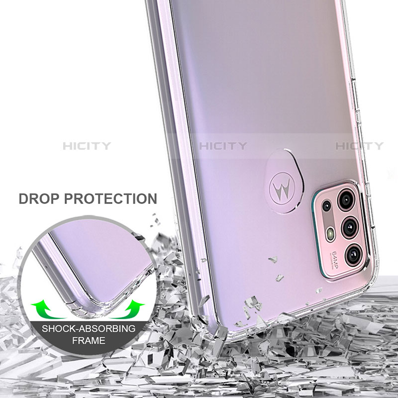 Custodia Silicone Trasparente Laterale Cover per Motorola Moto G30