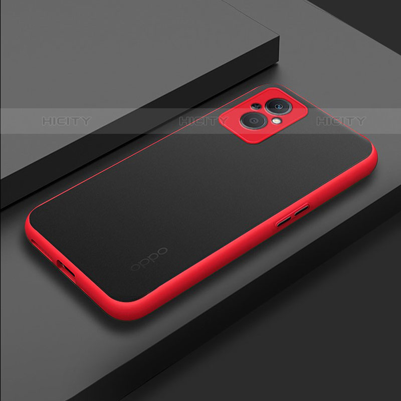 Custodia Silicone Trasparente Laterale Cover per OnePlus Nord N20 5G Rosso