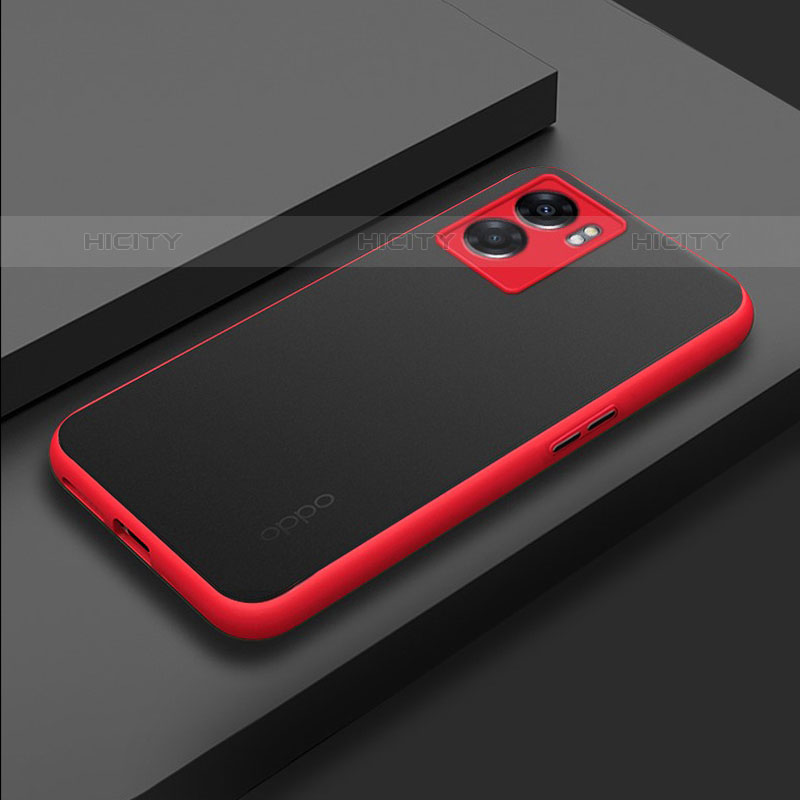 Custodia Silicone Trasparente Laterale Cover per OnePlus Nord N300 5G Rosso