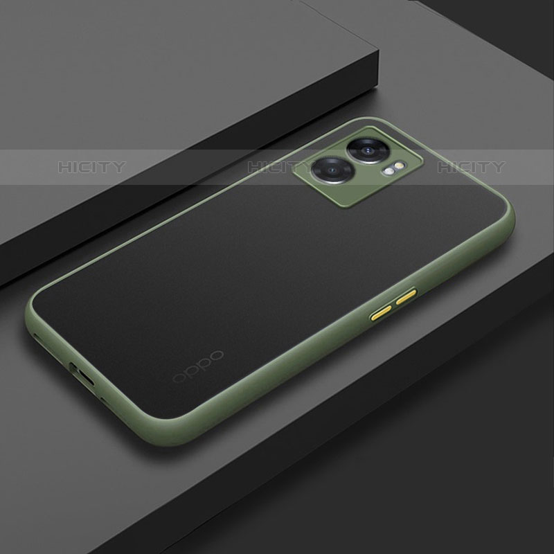 Custodia Silicone Trasparente Laterale Cover per OnePlus Nord N300 5G Verde Militare