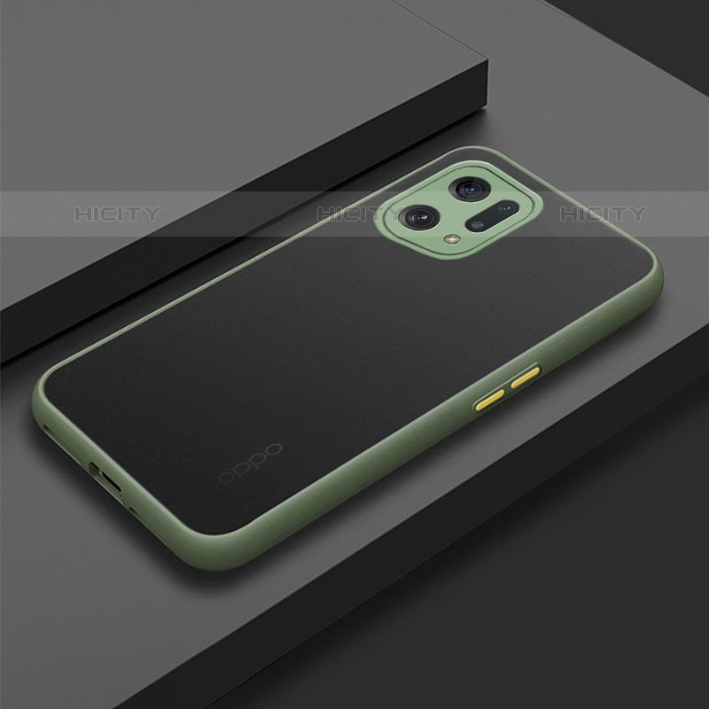 Custodia Silicone Trasparente Laterale Cover per Oppo Find X5 Pro 5G